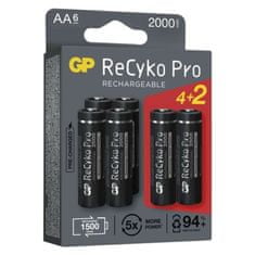 GP Nabíjacia batéria GP ReCyko Pro Professional (AA) 6 ks