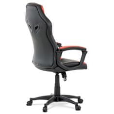 Autronic Herní židle Herní židle, potah - červená a černá ekokůže. houpací mechanismus (KA-Y209 RED)