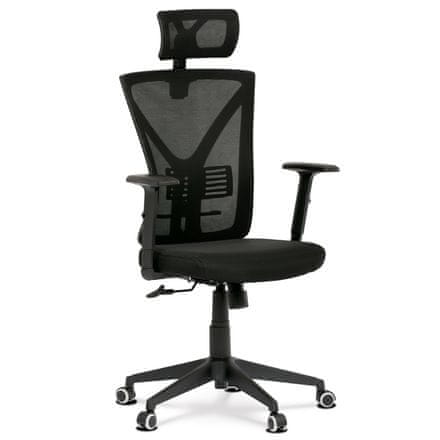 Autronic Kancelářská židle Židle kancelářská, černá mesh, plastový kříž (KA-Q851 BK)