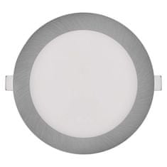 EMOS LED vstavané svietidlo NEXXO, kruhové, strieborné, 12W, CCT