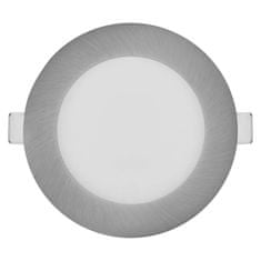 EMOS LED vstavané svietidlo NEXXO, kruhové, strieborné, 7W, CCT