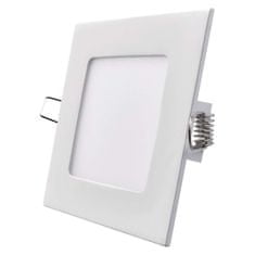 EMOS LED panel 120×120, štvorcový vstavaný biely, 6W neutrálna b.