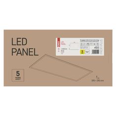 EMOS LED panel PROXO 30×60, obdĺžnikový vstavaný biely, 19W neutr. b.
