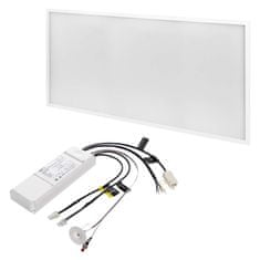 EMOS LED panel 30×60, obdĺžnikový vstavaný biely, 18W neutr. b., Emergency
