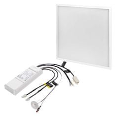 EMOS LED panel 60×60, štvorcový vstavaný biely, 40W teplá b. UGR, Emergency