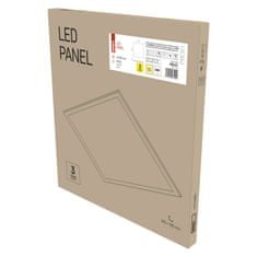 EMOS LED panel MAXXO 60×60, štvorcový vstavaný biely, 40W teplá b. UGR