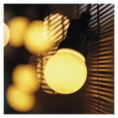 EMOS LED svetelná reťaz – 10x párty žiarovky mliečne, 5 m, vonkajšia aj vnútorná, teplá biela