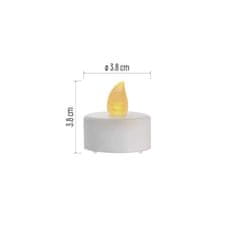 EMOS LED dekorácia – 6x čajová sviečka biela, 6x CR2032, vnútorná, vintage