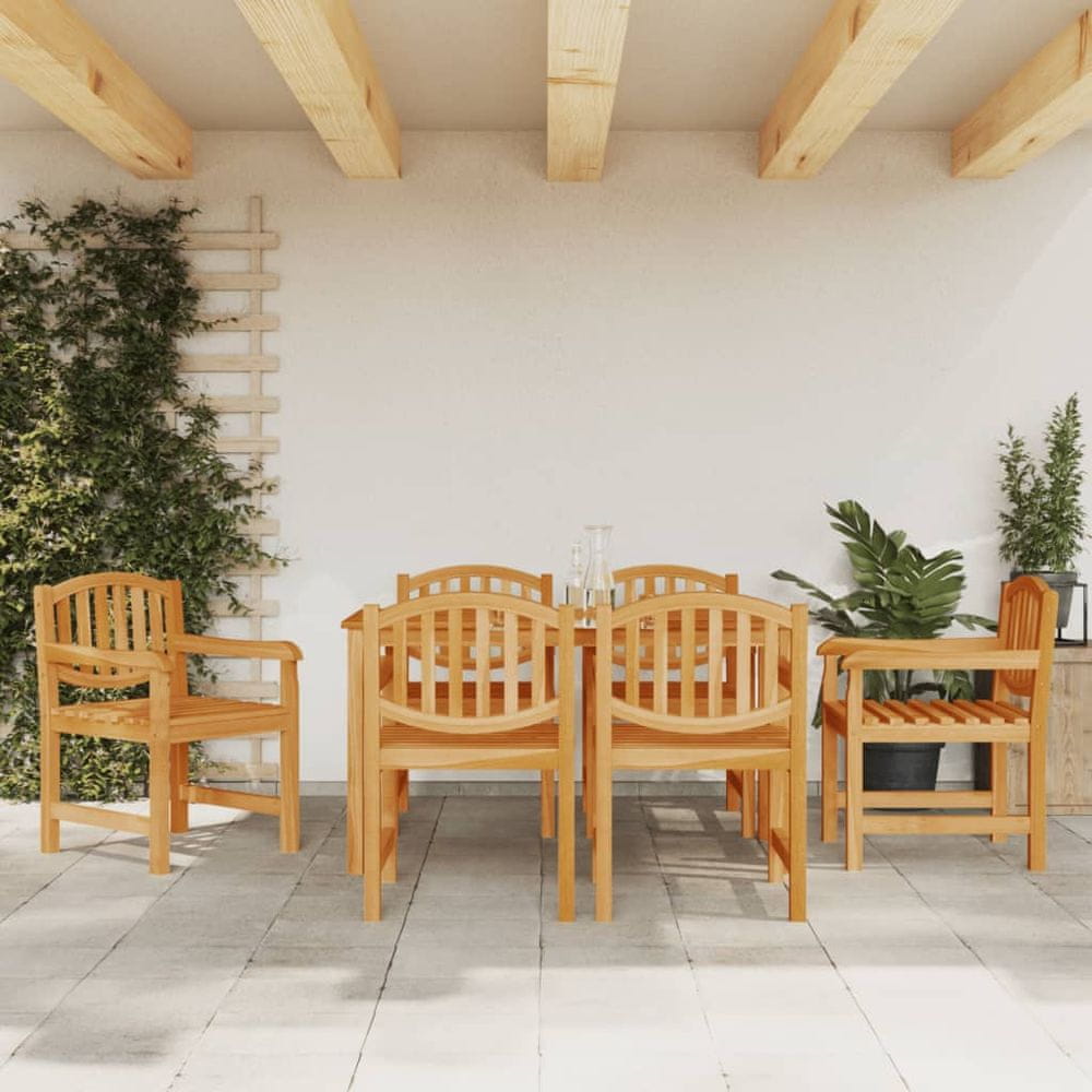 Petromila vidaXL Záhradné stoličky 6 ks 58x59x88 cm tíkové masívne drevo