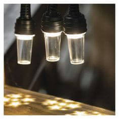 EMOS LED svetelná reťaz – 10x párty žiarovky číre, 4,5 m, vonkajšia aj vnútorná, studená biela