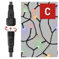 EMOS Standard LED spojovacia vianočná reťaz, 10 m, vonkajšia aj vnútorná, multicolor