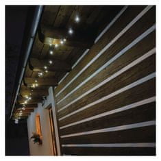 EMOS LED vianočná reťaz, 12 m, vonkajšia aj vnútorná, studená biela, časovač