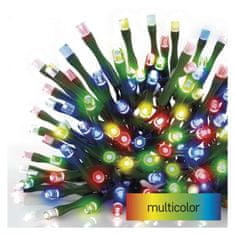 EMOS LED vianočná reťaz, 8 m, vonkajšia aj vnútorná, multicolor, časovač