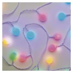 EMOS LED svetelná cherry reťaz – guličky 2,5cm, 4m, vonkajšia aj vnútorná, multicolor, časovač
