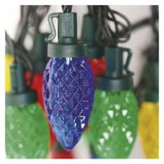 EMOS LED vianočná reťaz, farebné žiarovky, 9,8 m, multicolor, multifunkčná
