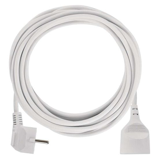 EMOS Predlžovací kábel 7 m / 1 zásuvka / biely / PVC / 1 mm2