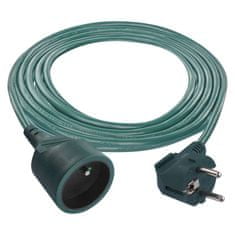 EMOS Predlžovací kábel 2 m / 1 zásuvka / zelený / PVC / 1 mm2