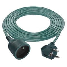 EMOS Predlžovací kábel 5 m / 1 zásuvka / zelený / PVC / 1 mm2