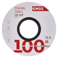 EMOS Koaxiálny kábel CB50F, 100m