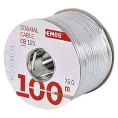 EMOS Koaxiálny kábel CB125, 100m