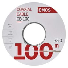 EMOS Koaxiálny kábel CB130, 100m