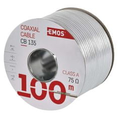 EMOS Koaxiálny kábel CB135, 100m