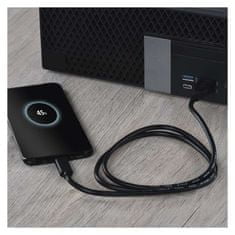 EMOS Nabíjací a dátový kábel USB-A 3.0 / USB-C 3.1, Quick Charge, 1 m, čierny
