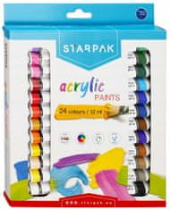 STARPAK Akrylové farby do školy 24 farieb 12 ml