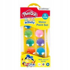 STARPAK Akvarelové farby 12 farieb so štetcom Play-Doh