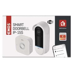 EMOS GoSmart Domový bezdrôtový batériový videozvonček IP-15S s Wi-Fi
