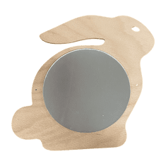 Funlife Zrkadlo do izbičky sediaci králik 25 x 23 cm