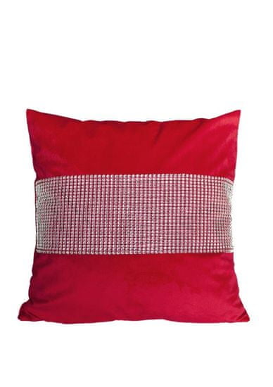 FARO Textil Dekoratívna obliečka na vankúš Zirk 40x40cm červená