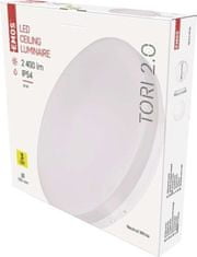 EMOS LED prisadené svietidlo TORI, kruhové biele 24W neutrálne b., IP54