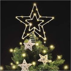 EMOS Štandard LED spojovacia vianočná hviezda, 28,5 cm, vonkajšia aj vnútorná, teplá biela