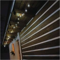 EMOS LED vianočná reťaz, 24 m, vonkajšia aj vnútorná, studená biela, časovač