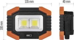 EMOS COB LED pracovní svítilna P4112, 350 lm, 3× AA