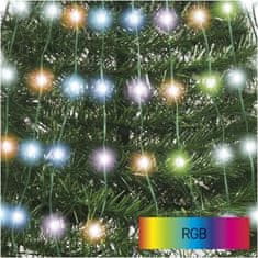 EMOS LED vianočný stromček so svetelnou reťazou a hviezdou, 1,5 m, vnútorné, ovládač, časovač, RGB