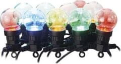 EMOS LED svetelná reťaz – 10x párty žiarovky, 5 m, vonkajšia aj vnútorná, multicolor