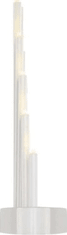 EMOS LED svietnik biely, 24,5 cm, 3x AA, vnútorná, teplá biela, časovač
