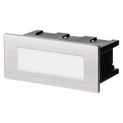 EMOS LED orientačné vstavané svietidlo AMAL 123×53, 1,5W tep. b.,IP65