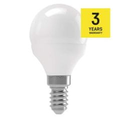EMOS LED žiarovka Classic Mini Globe / E14 / 4,1 W (32 W) / 350 lm / neutrálna biela