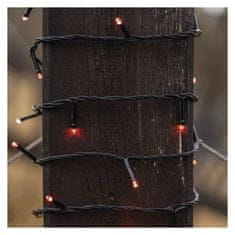 EMOS Standard LED spojovacia vianočná reťaz, 10 m, vonkajšia aj vnútorná, červená