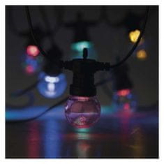 EMOS LED svetelná reťaz – 10x párty žiarovky, 5 m, vonkajšia aj vnútorná, multicolor
