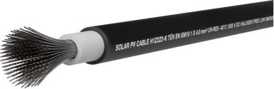 EMOS Solární kabel PV H1Z2Z2 černý 4mm, 500 m