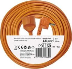 EMOS Predlžovací kábel - spojka, 30m, 3× 1,5mm, oranžový
