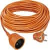 Predlžovací kábel - spojka, 30m, 3× 1,5mm, oranžový