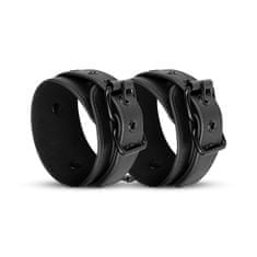 Easytoys Bedroom Fantasies Faux Leather Handcuffs (Black), putá na ruky