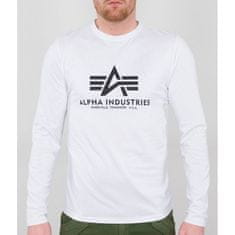 Alpha Industries  Pánske Tričko s dlhým rukávom Basic T - LS-B Biela M