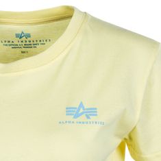 Alpha Industries  Dámske Tričko s krátkym rukávom Basic T Small Logo ZE Žltá XS