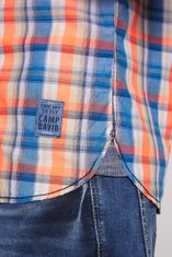Camp David  Pánska košeľa s krátky rukávom Oranžová XL